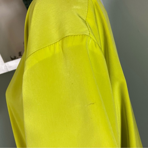 Vintage 90s Grove Avenue 22W Reversible Purple Yellow Blouse Tee Shirt Top - Picture 13 of 13